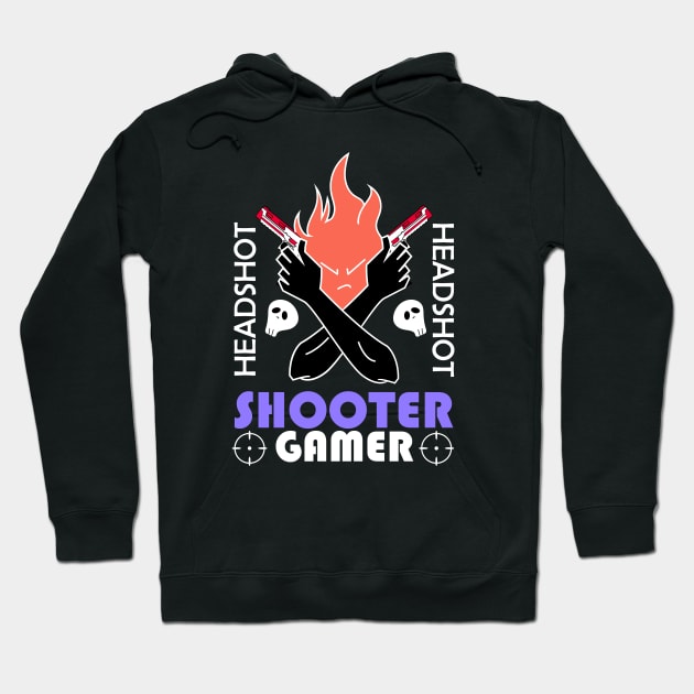 shooter gamer headshot Hoodie by ArtStopCreative